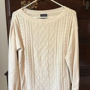 Chaos cable-knit sweater